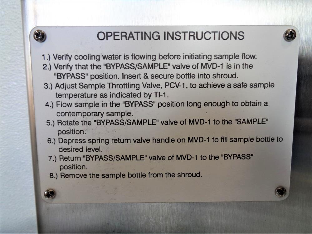 Sentry Sampler MVD, #7-04250A w/ Sample Cooler #TLR4225, Part# 7-03951A